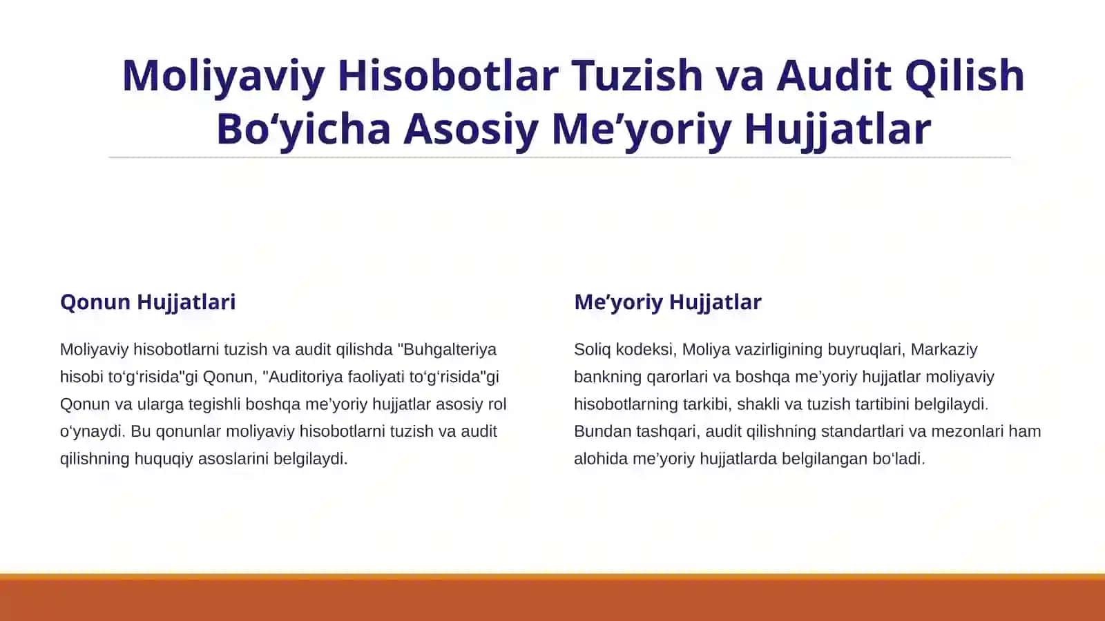 Moliyaviy Hisobot auditining Natijalarini rasmiylashtirish tartibi 3