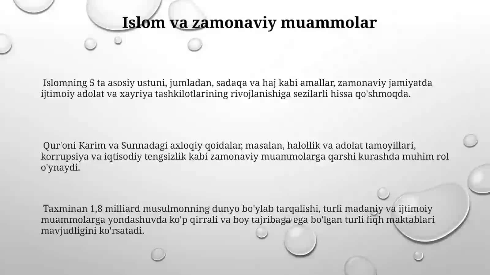 Islom dinining manbalari, aqidaviy maktablari va ularning hozirgi davrdagi ahamiyati 3