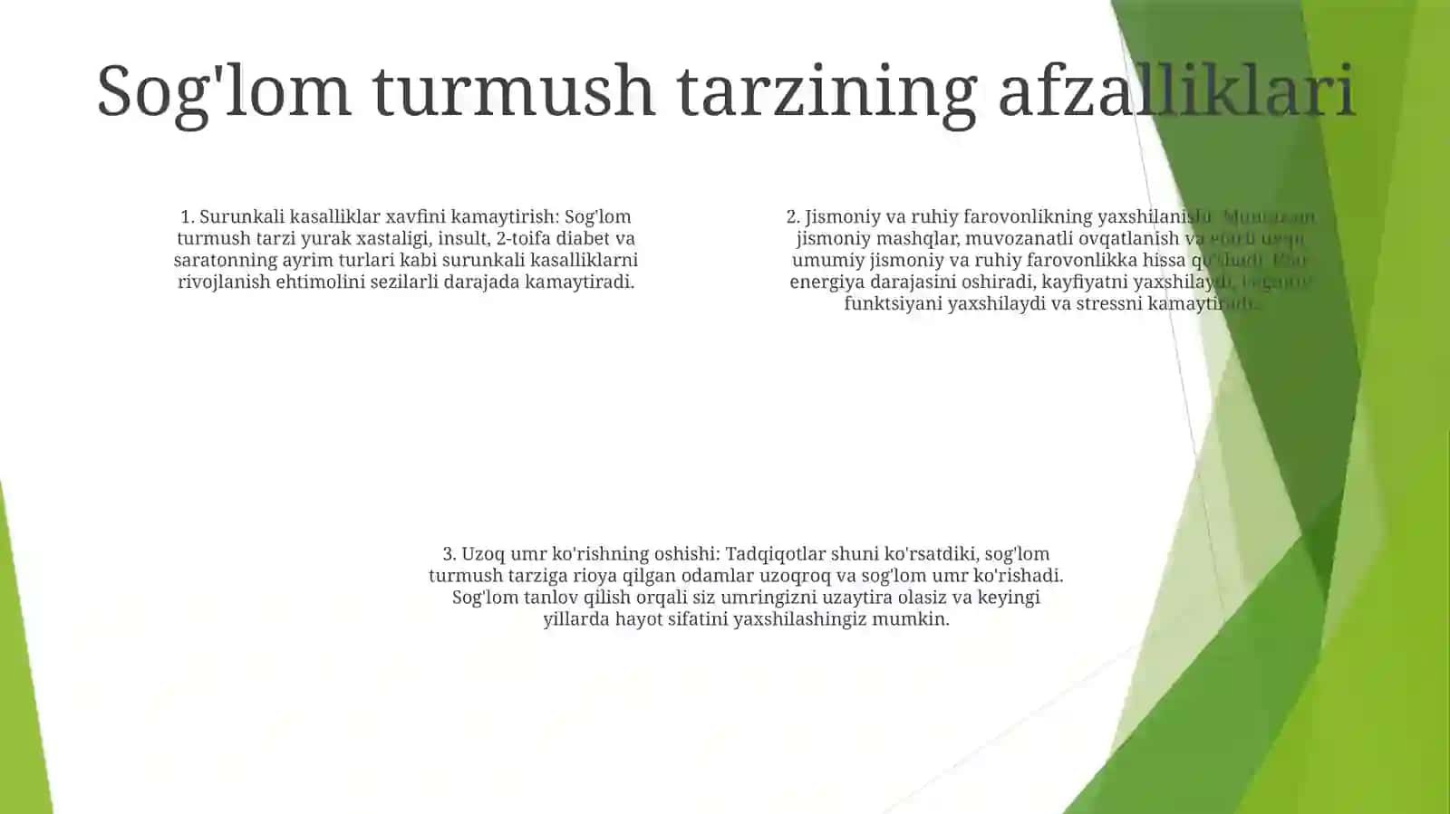 Aholi Orasida Sog’Lom Turmush Tarzini Targ’IbotQilish 3
