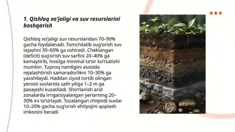 Qishloq xoʻjaligi va ekologik muomollar 3