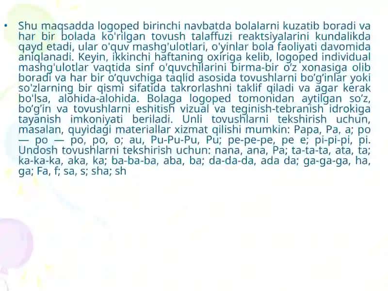 Koxlear implantli bolalar bilan olib boriladigan logopedik ishning maxsus metodlari 3