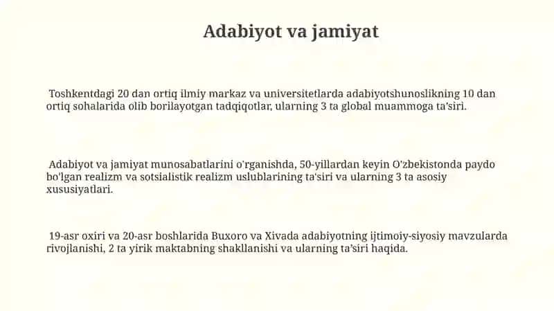 Adabiyotshunoslik fanining predmeti vazifasivastrukturasi 3