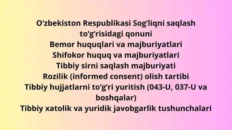 Stomatologik kadrlarning tibbiy-huquqiy savodxonligi masalasi 3