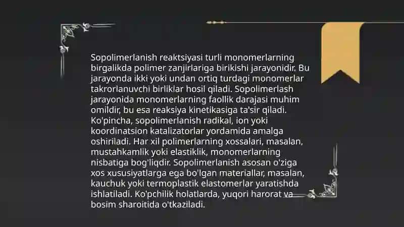 Sopolimerlanish konstantalarini hisoblash usullari 3