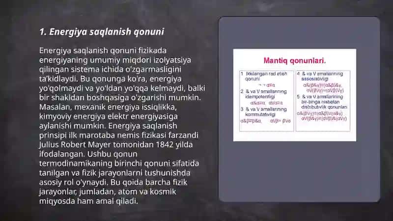 Saqlanish qonunlari va Lagranj tenglamalari 3