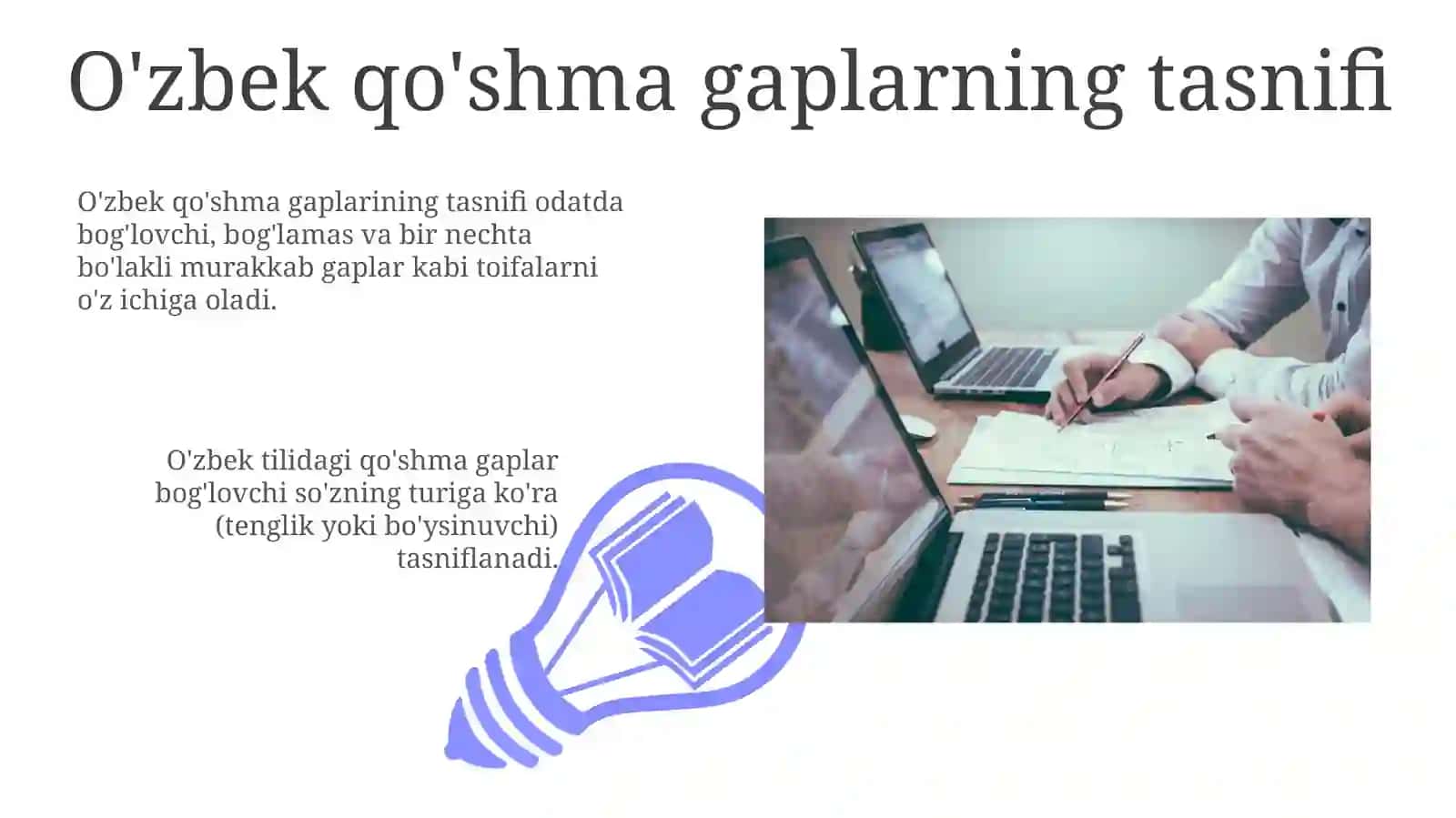 O'zbek Murakkab Gaplarining Tasnifi 3