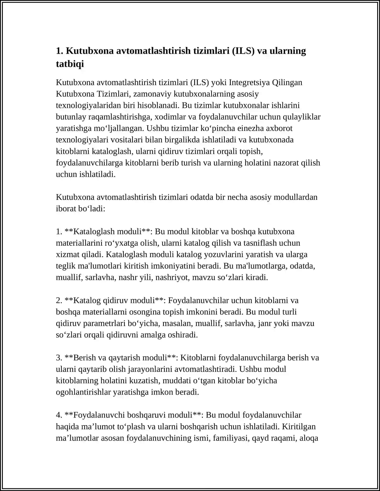 Kutubxona-axborot muassasalarida axborot texnologiyalaridan foydalanish 3