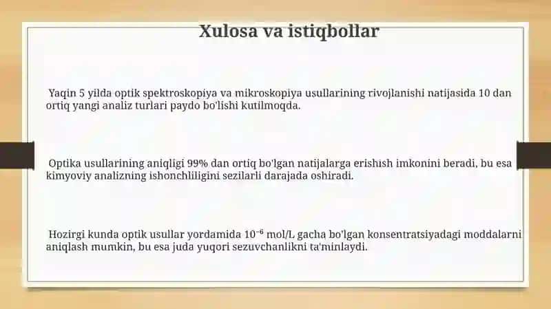 Fizik kimyoviy analizning optik usullari 3