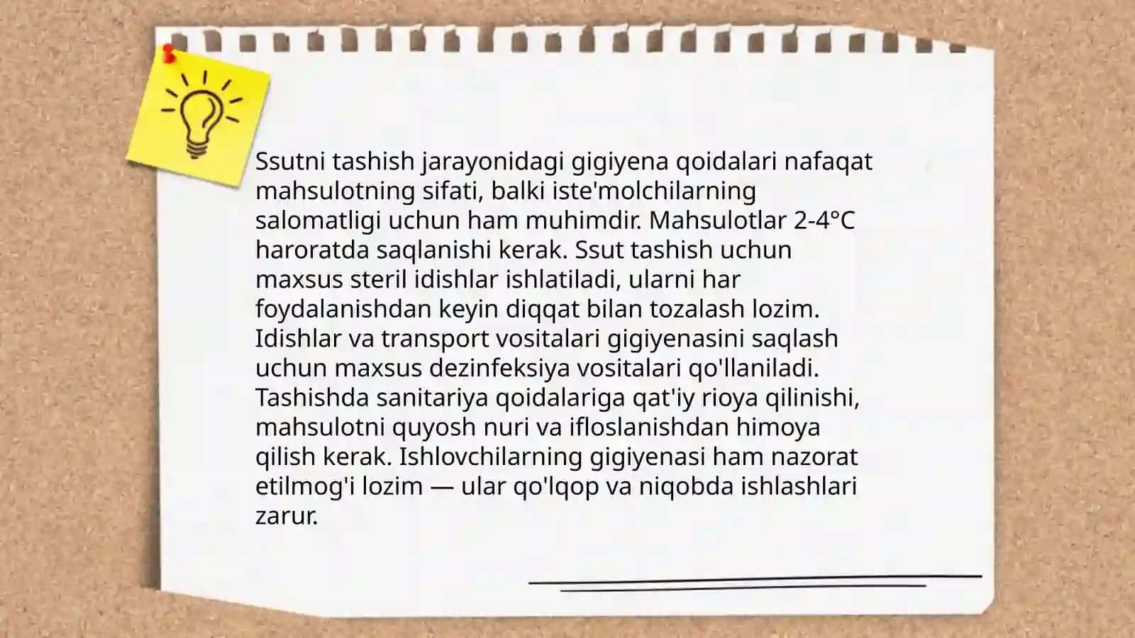 Sutni va qaymoqni qayta ishlovchi korxonalarga tashish jarayoni 3