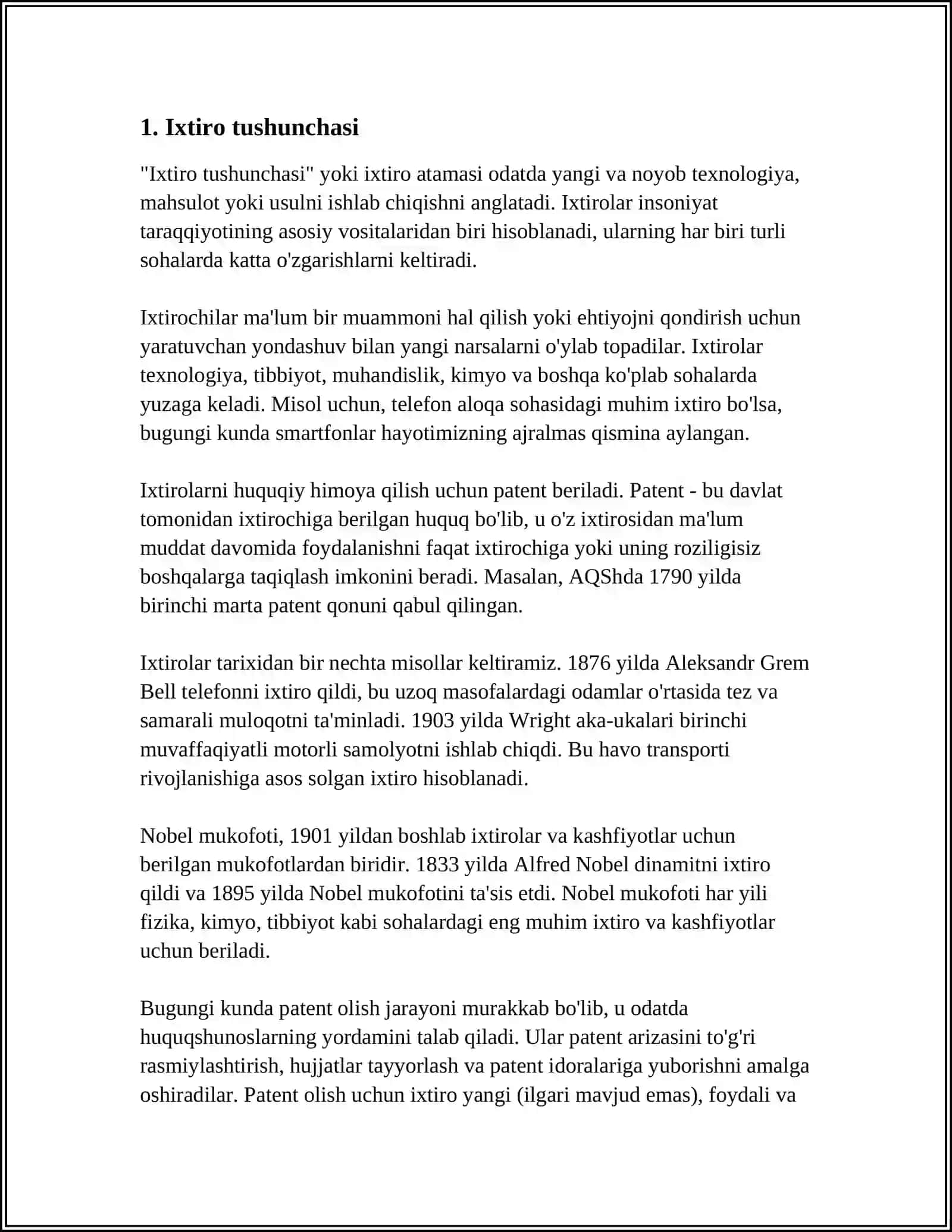 KASHFIYOT IXTIRO VA RATSIONALIZATORLIK TAKLIFLARI ORASIDAGI FARQ 3