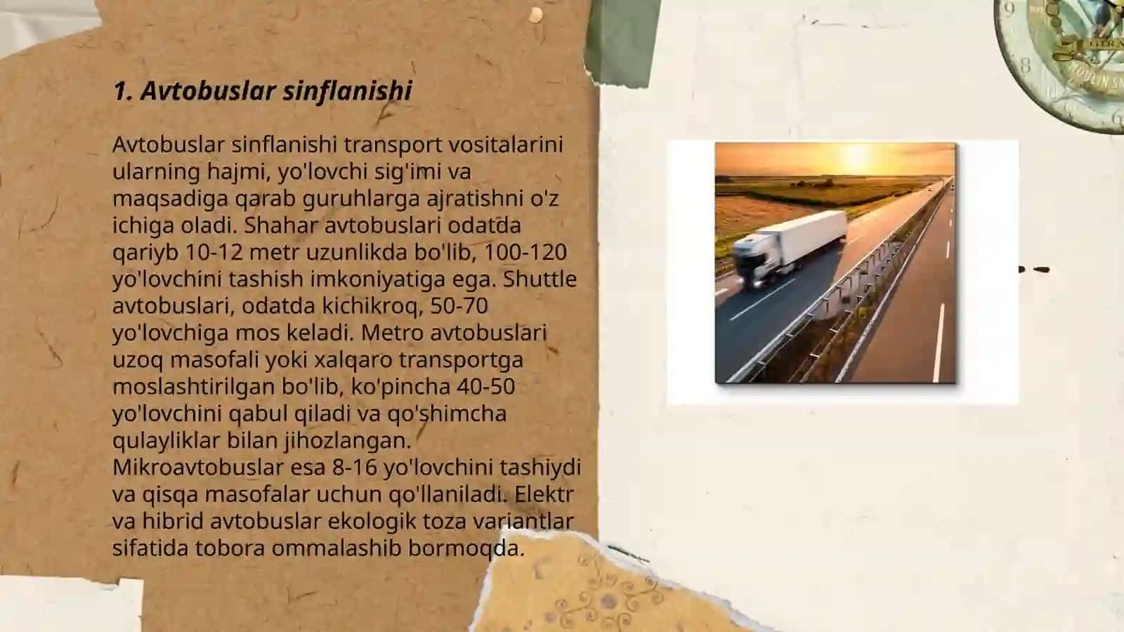 Avtobuslar sinflanishi 3