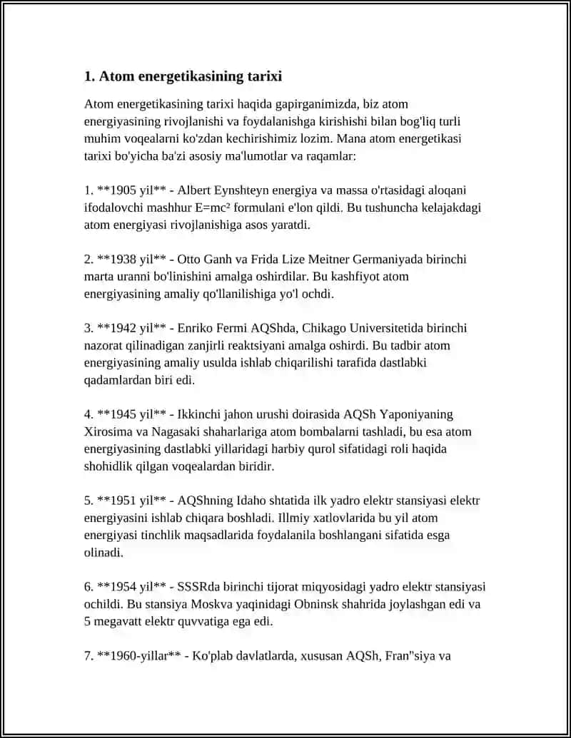 Atom energiyasining rivojlanishi va kelajagi 3
