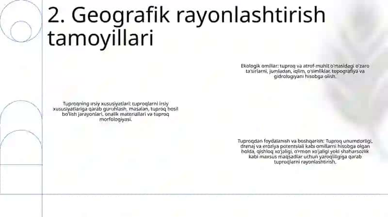 Tuproq Geografik Rayonlashtirish 3