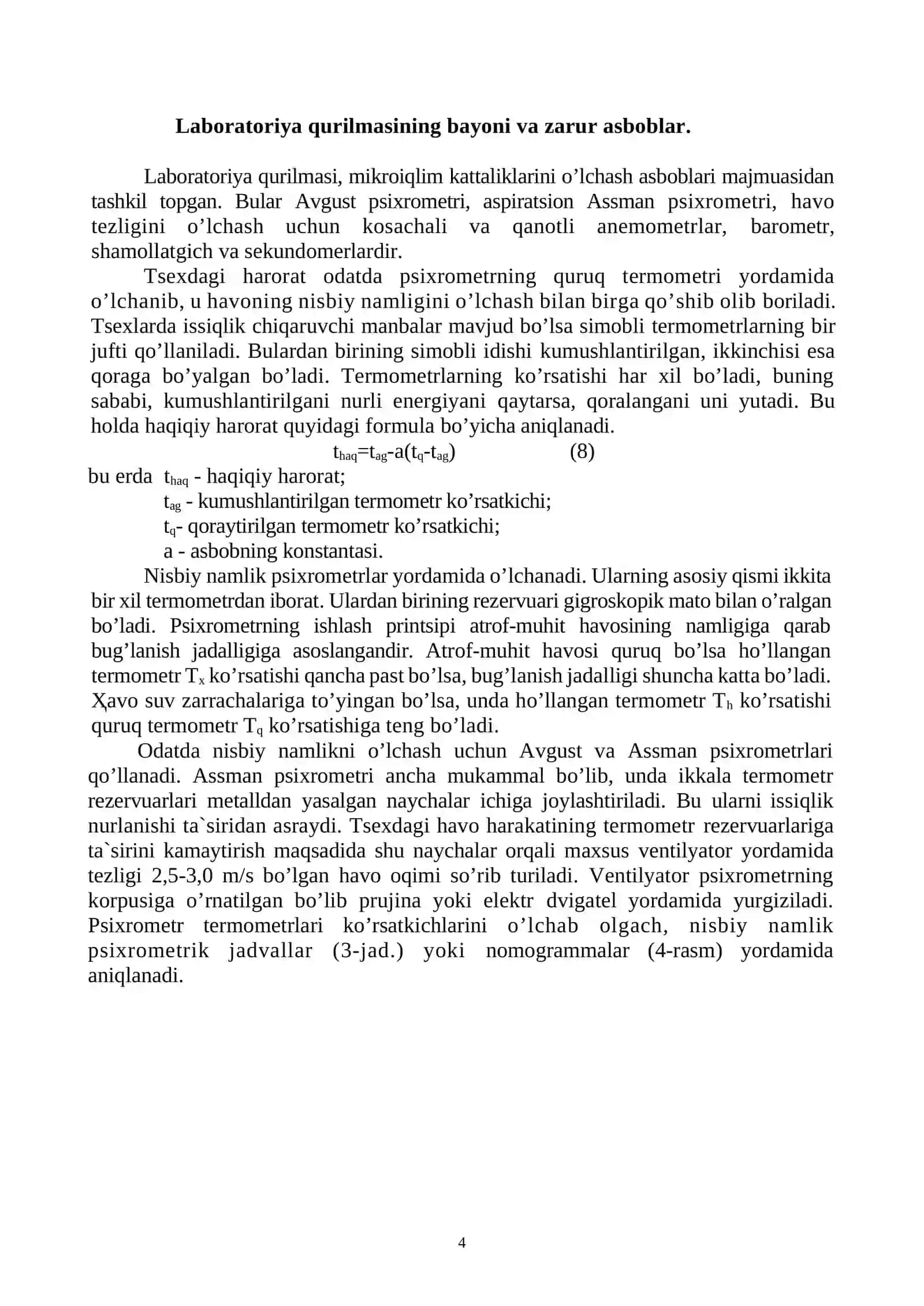 ISH JOYLARIDAGI MIKROIQLIM ShАROITLАRINI TАDQIQ QILISh 3