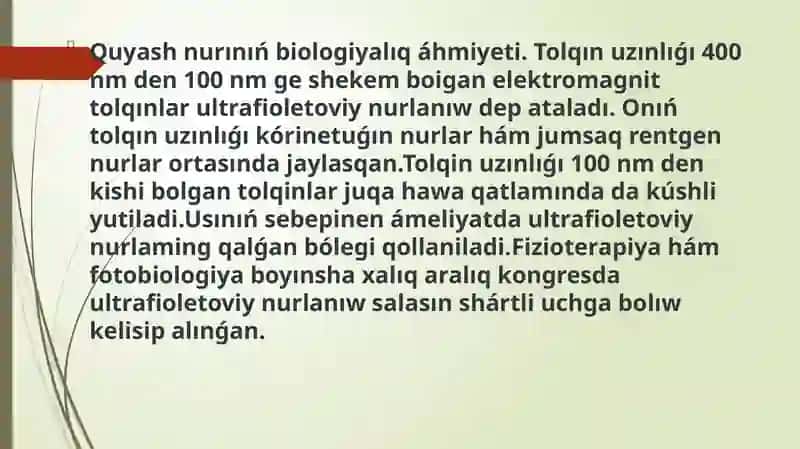 Infraqizil hàm ultrabinafsha nurlar 3