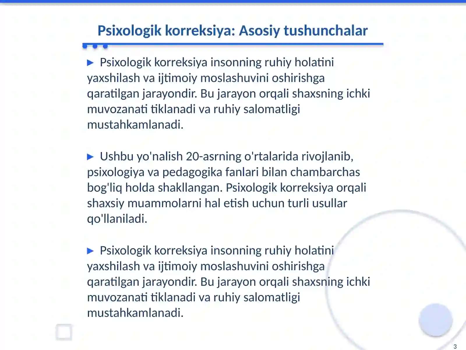 Psixologik korreksiya va inklyuziv taʼlim asoslari 3