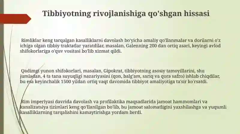 Qadimgi Rim va Yunon shifokorlari 3