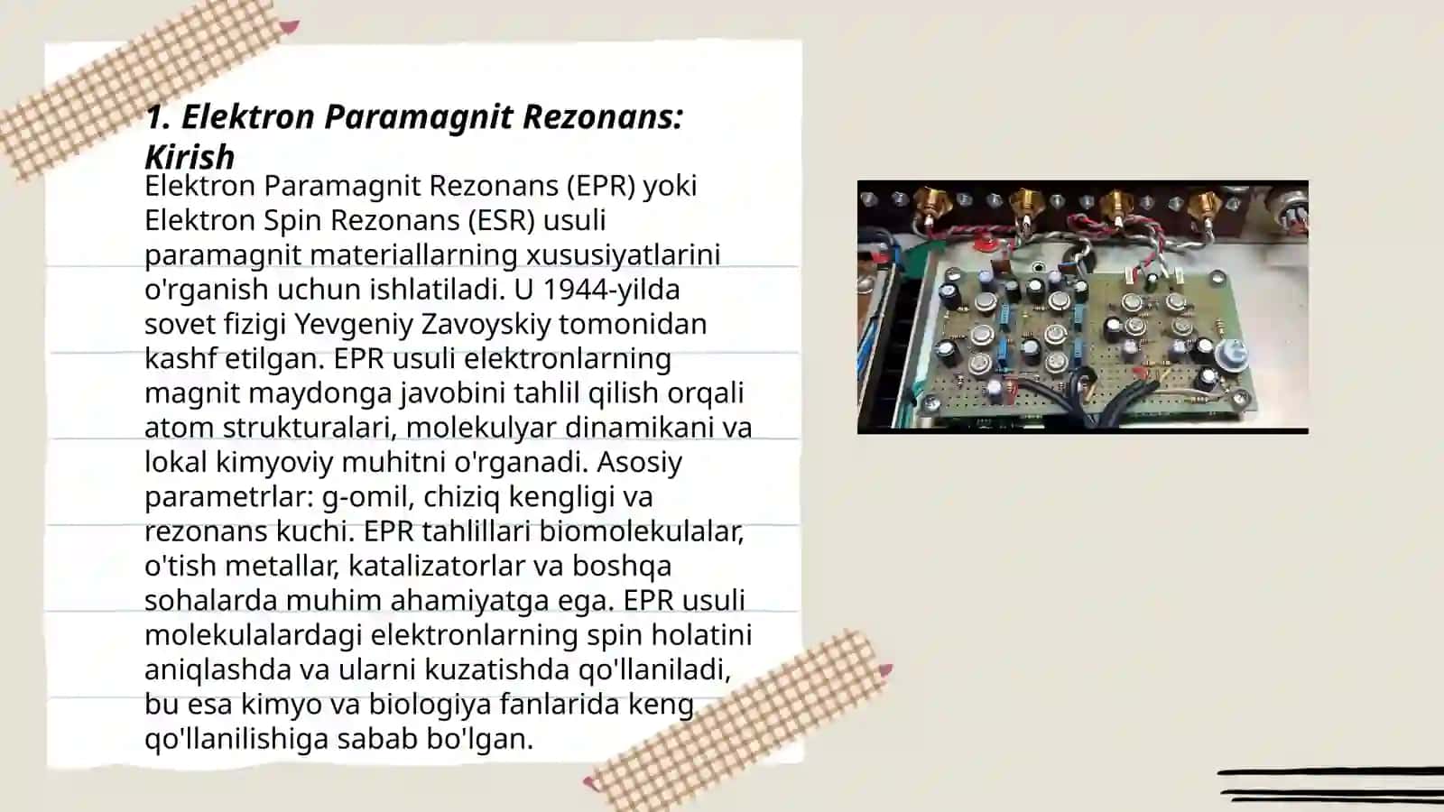 Alfa parchalanish hodisasi. Xarakteristik rentgen nurlanish. Elektron paramagnit rezonans mavzusiga tuzib bering slayd 3