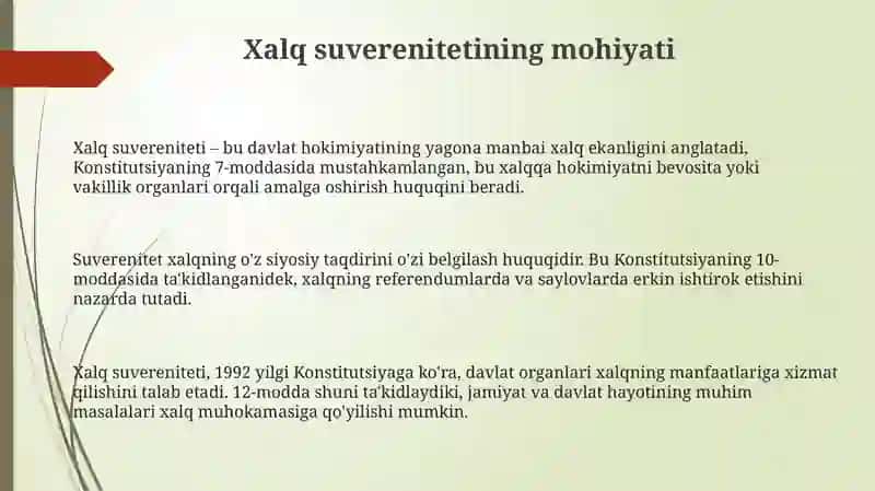 Xalq hokimiyatichiligining konstitusiyaviy asoslari 3