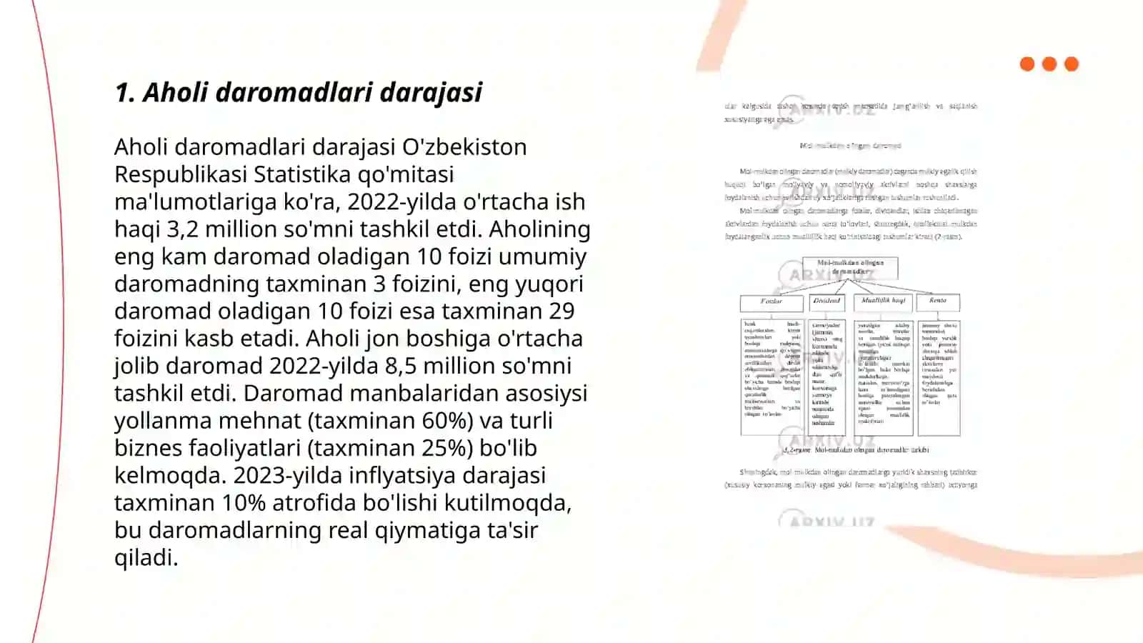 Aholi daromadlari darajasi 3