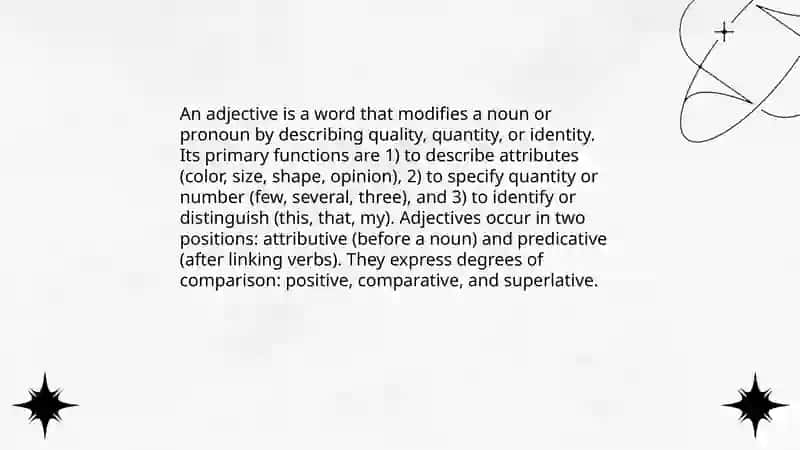 Adjective 3