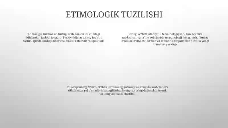 O'Zbek Adabiy Tilida Terminlar 3