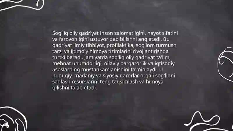 Soğliq oliy qadriyat 3