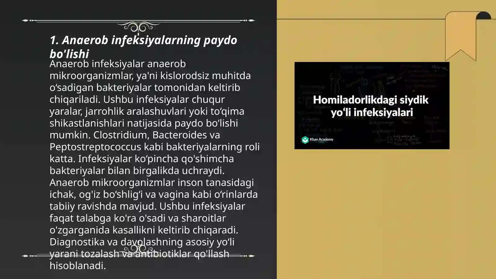 Umumiy jarrohlik infeksiya òtkir anaerob infeksiyalari 3