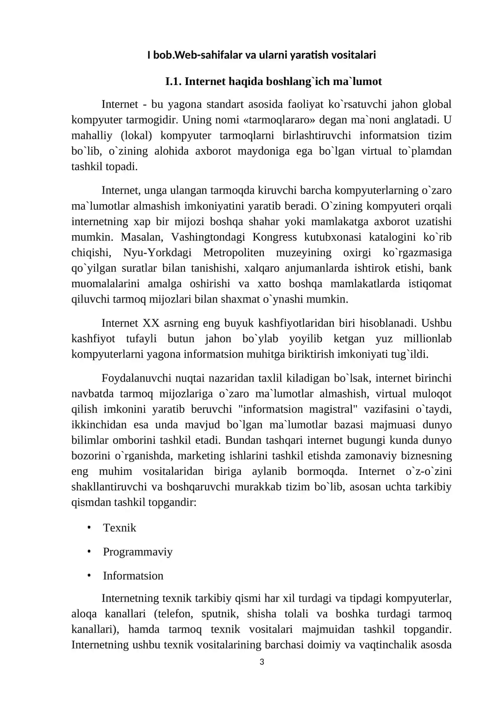 Web-sahifalar va ularni yaratish vositalari 3
