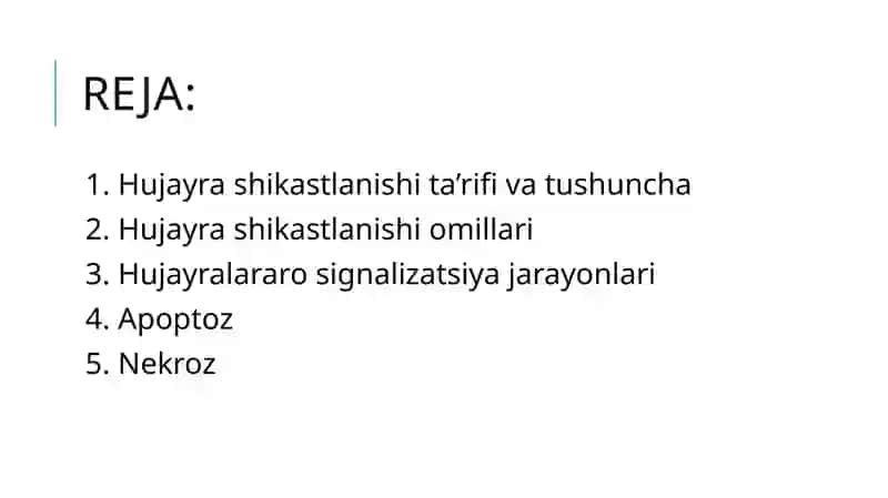 Hujayra shikastlanishida hujayralararo munosabatning buzilishi 3