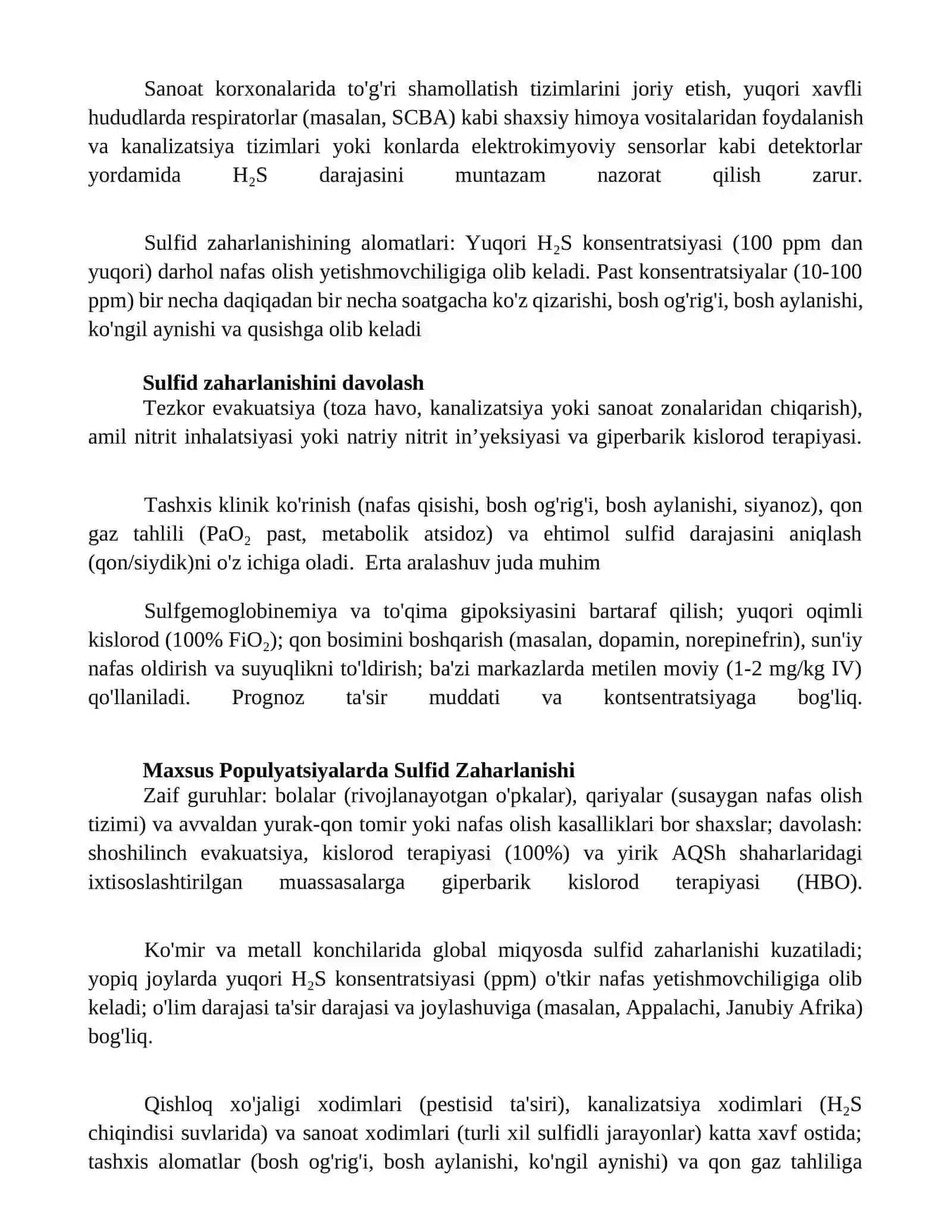 Vodorat sulfadan zaharlanish 3