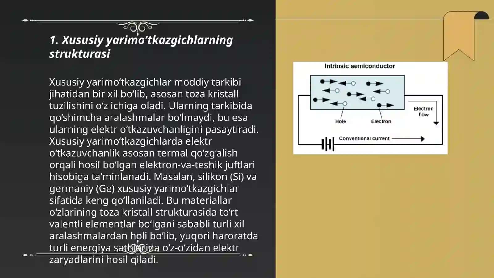 Xususiy yarimo‘tkazgichlarning strukturasi 3