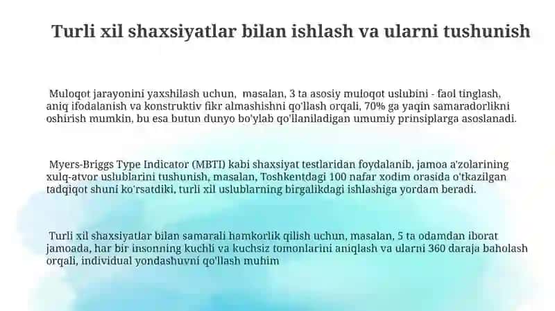 Shaxsiy fazilatlarni rivojlantirishda jamoaviy munosabatlarning ahamiyati 3