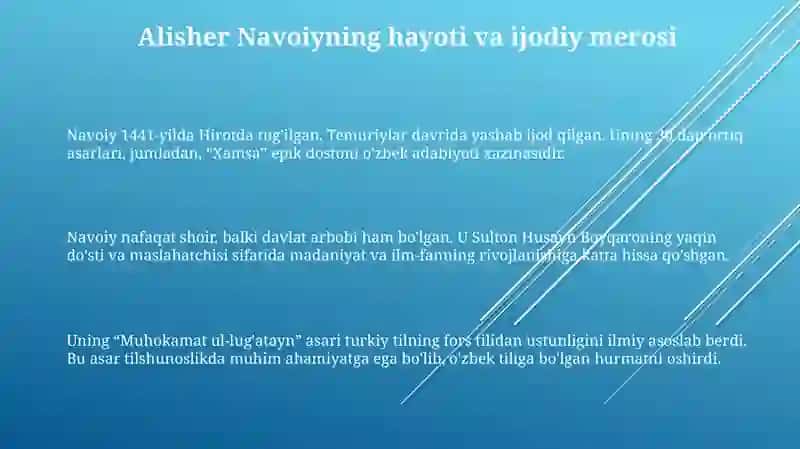Alisher Navoiyning falsafa ilmiga qoʻshgan hissasi 3