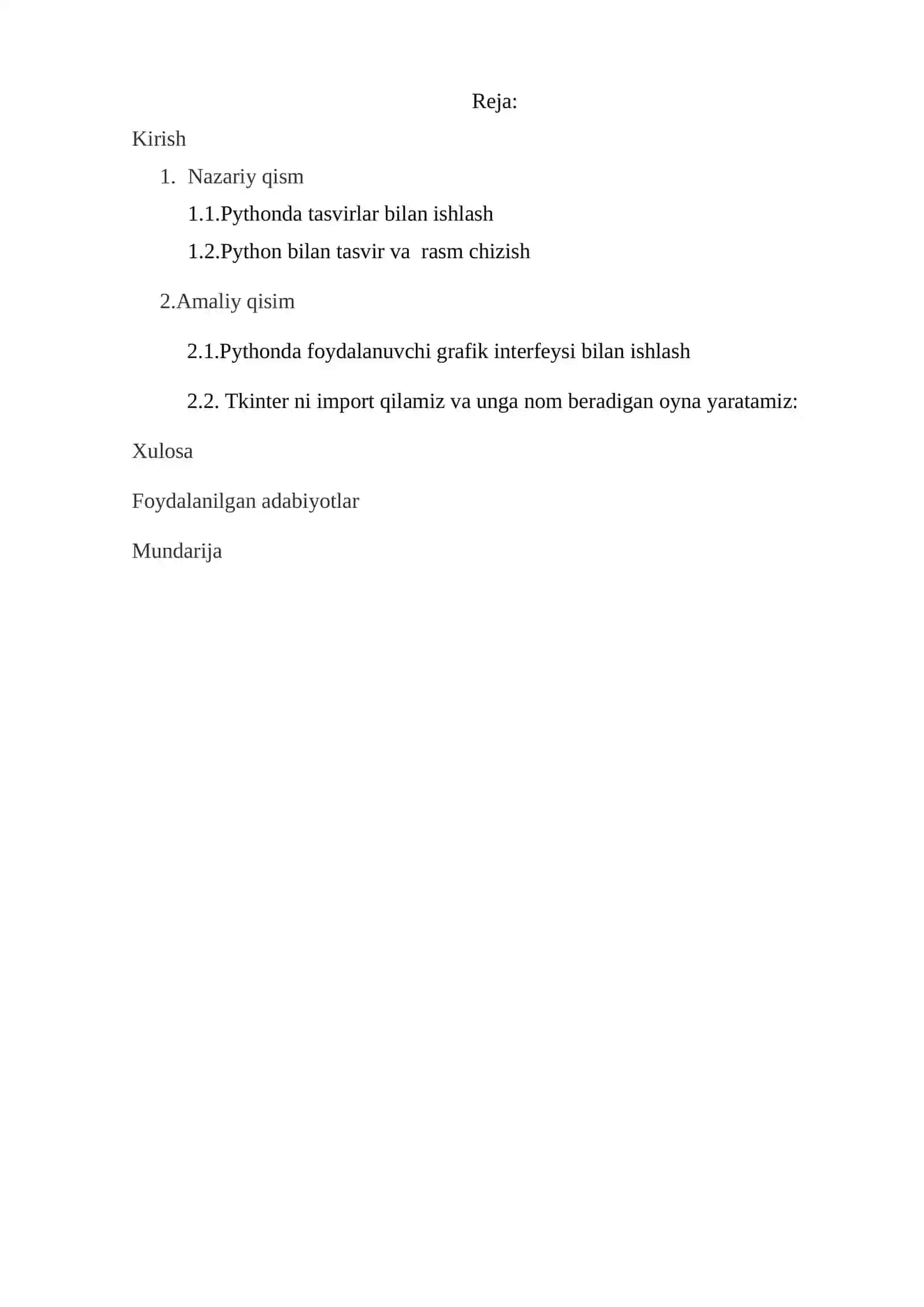 Pythonda tasvirlar bilan ishlash va grafik chiziqlar 3