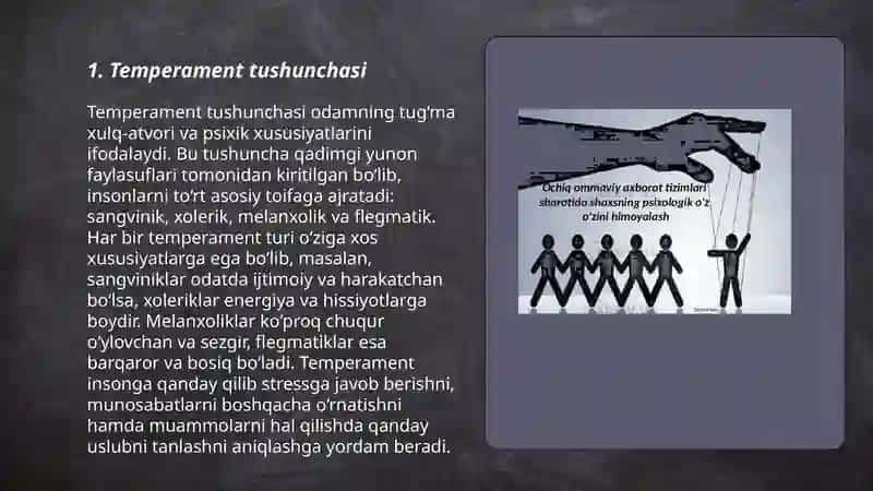 Temperament va uning psixologik tavsifnomasi 3