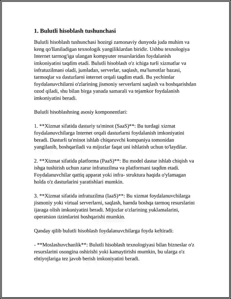 Bulutli hisoblash tushunchasi 3