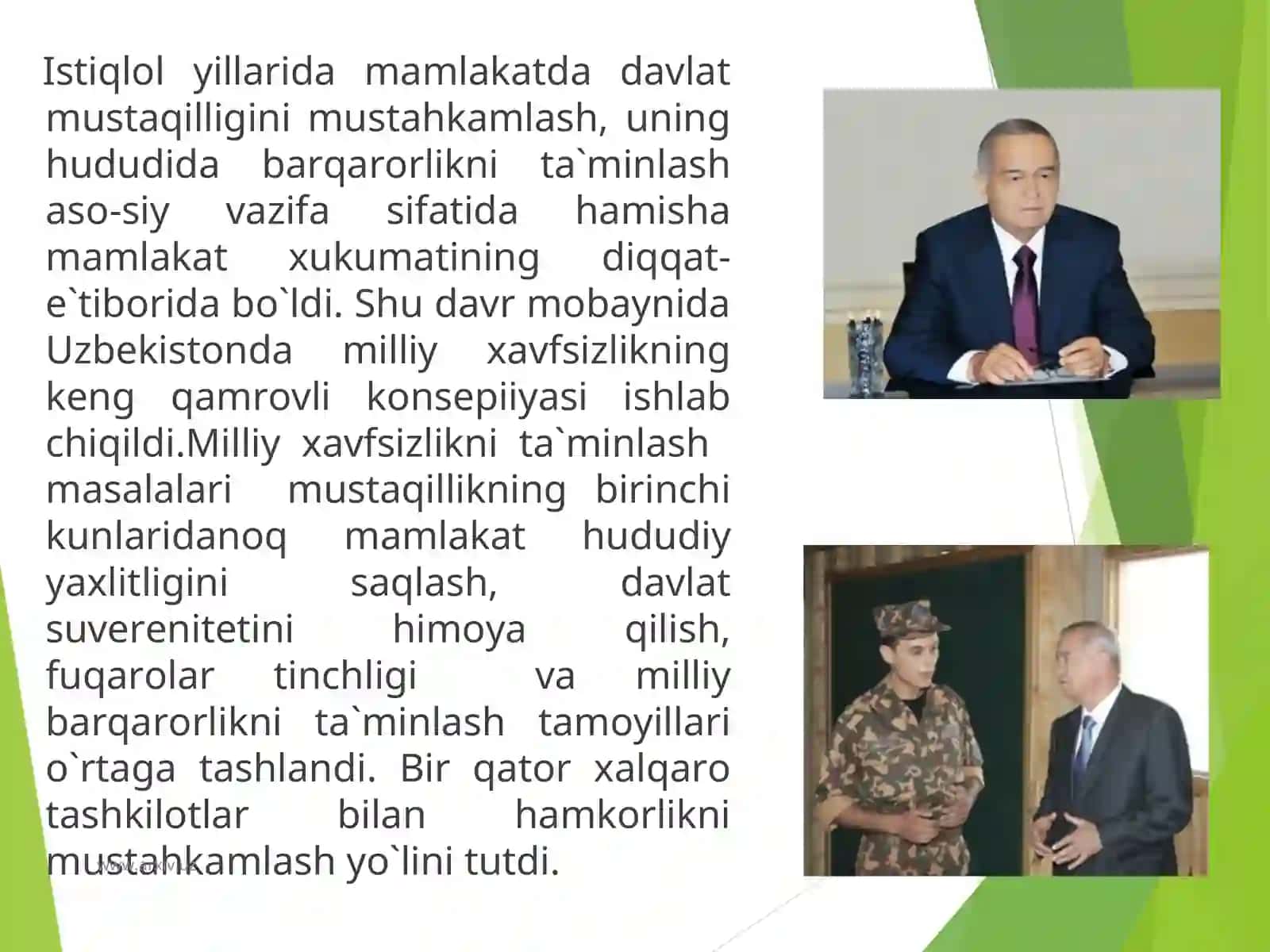 Mustaqillik yillarida quroli kuchlar ichki ishlar va davlat xavfsizlik tizimidagi islohatlar 3