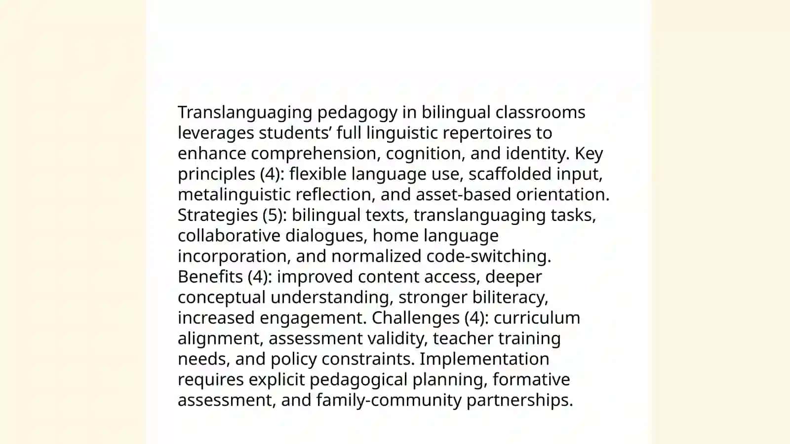 Translanguaging Pedagogy in Bilingual Classrooms 3