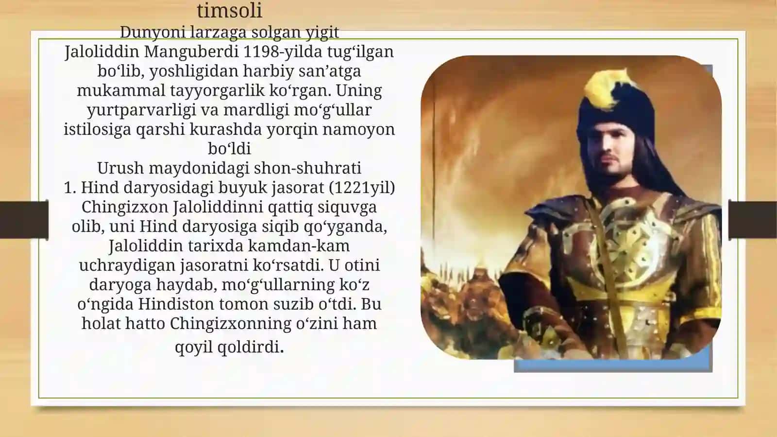 Xorazmshohlardavlati va Jaloliddin Manguberdi 3