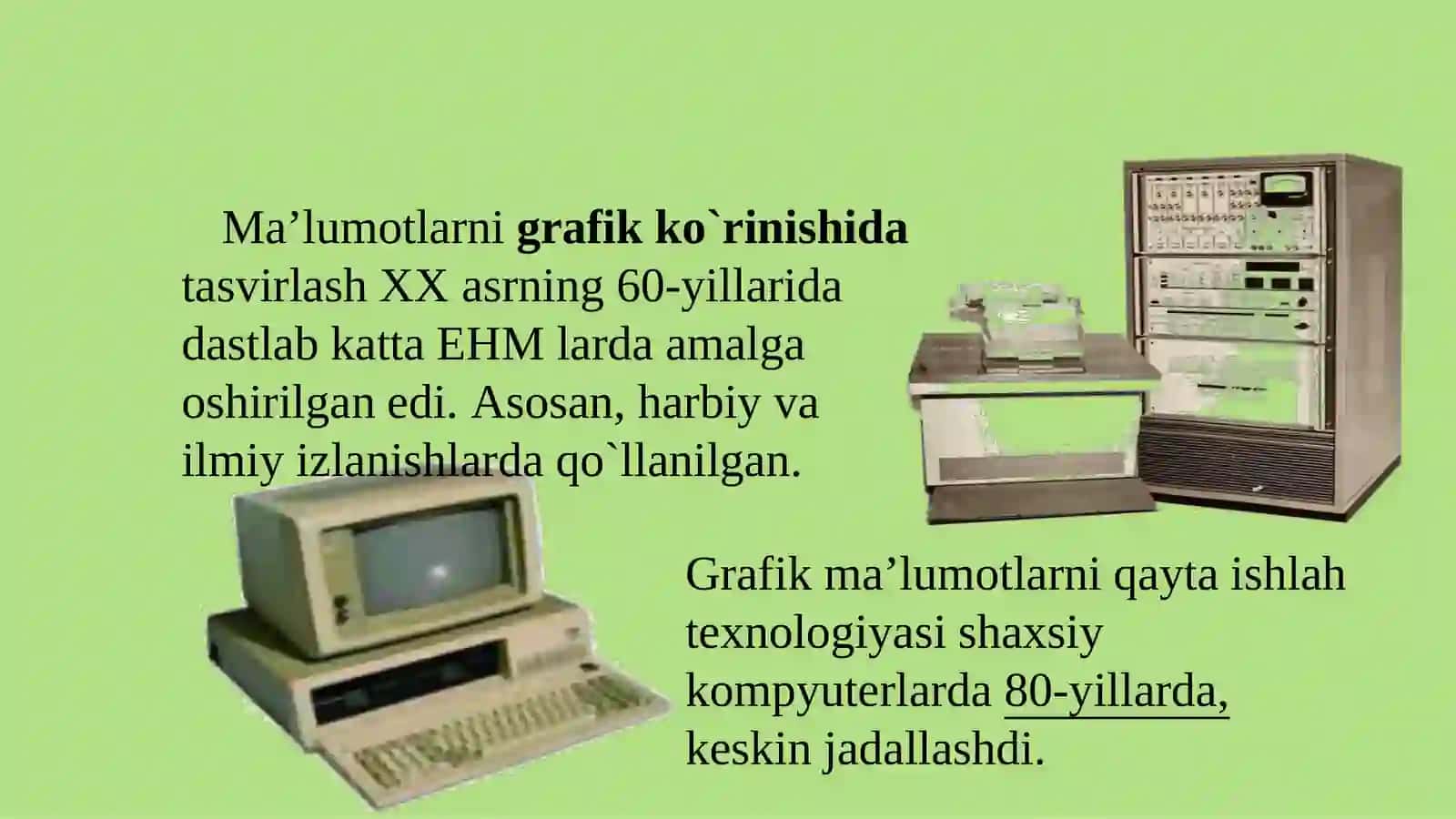 Kompyuter grafikasi tushunchasi 3