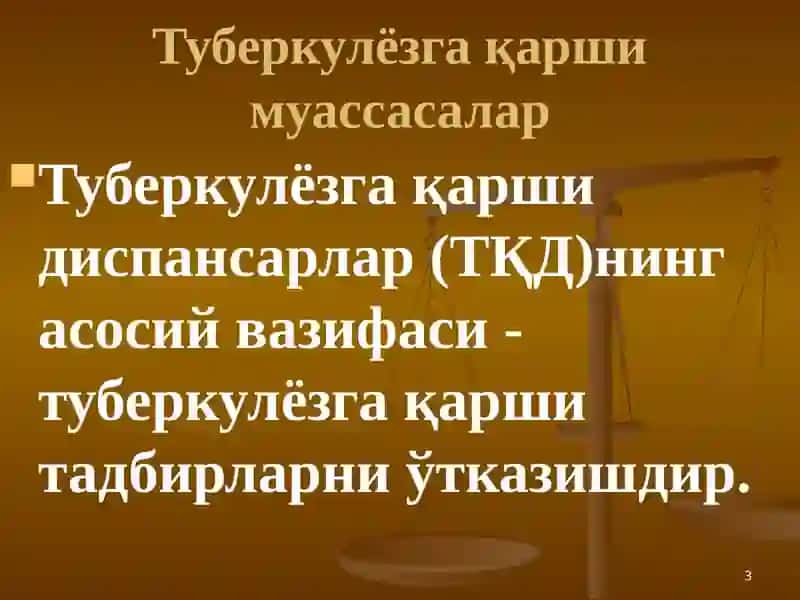 Ўзбекистонда туберкулёзга қарши курашни ташкил қилиш ва профилактика усуллари 3