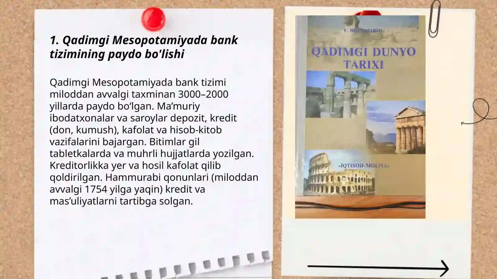 Qadimgi dunyo banklari tarixi 3