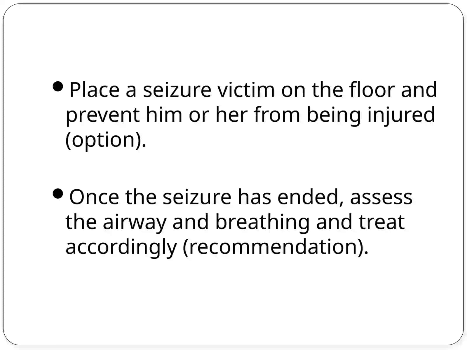 Convulsions and seizures 3