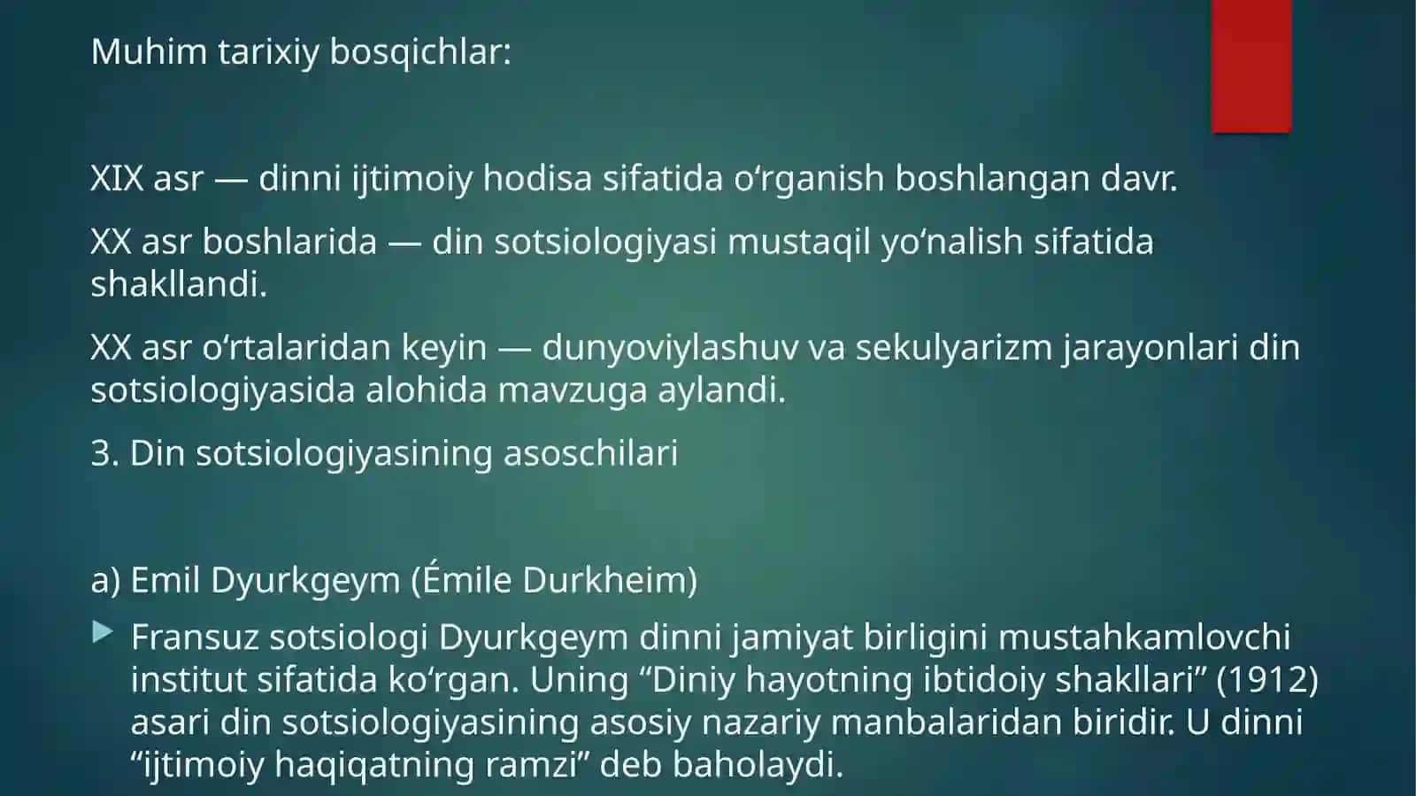 Din sotsiologiyasi shakllanishining asoslari 3