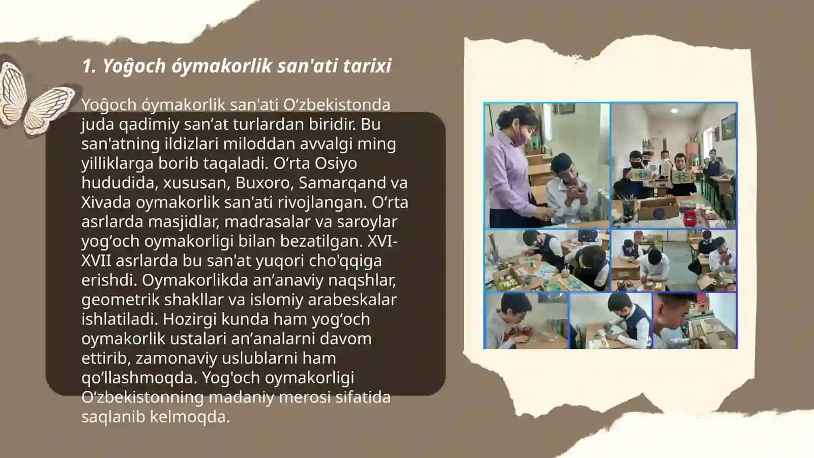 Yoĝoch òymakorlik ustalaridan kimlarni bilasiz 3