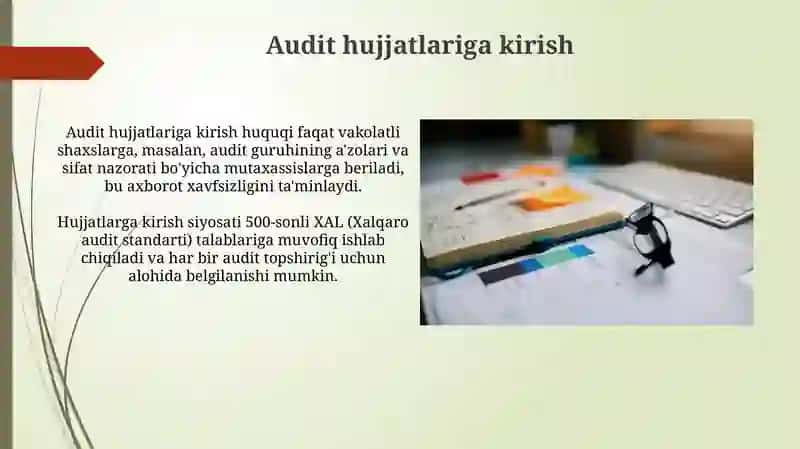 Auditni Hujjatlashtirish 3
