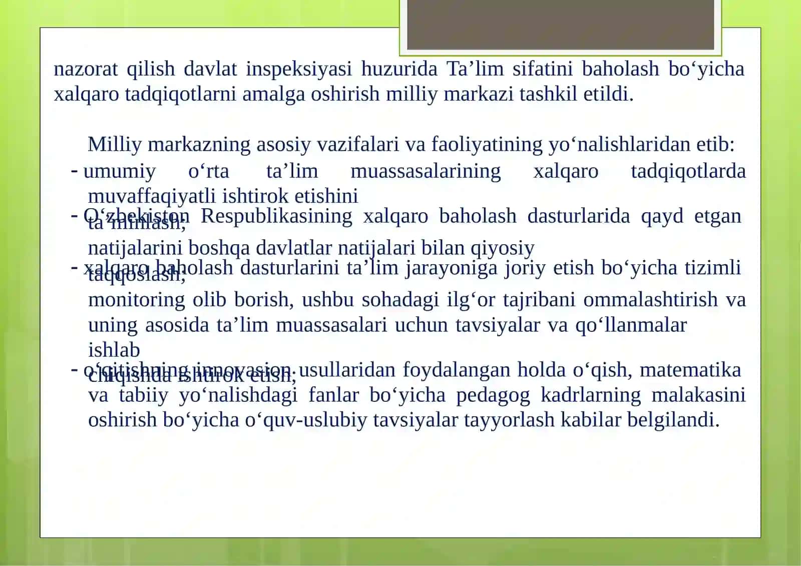 MATEMATIKA FANINI O‘QITISHDA ZAMONAVIY YONDASHUVLAR 3