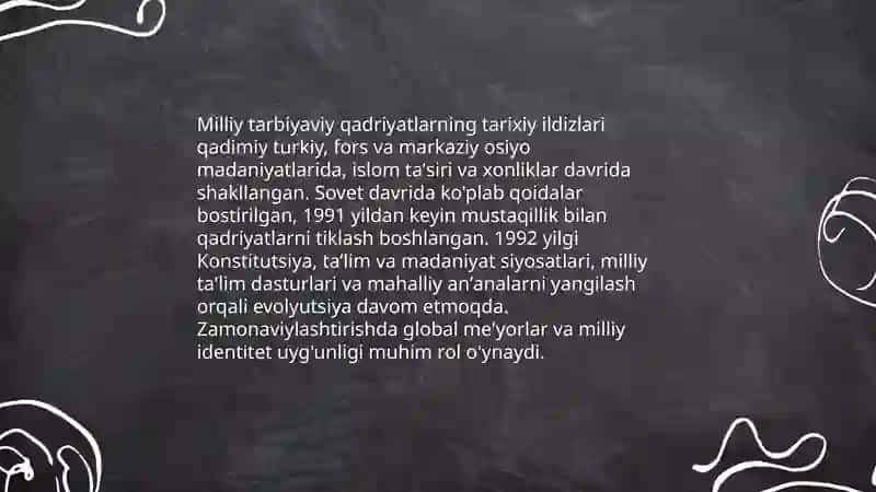 Milliy tarbiyaviy qadriyatlarni tiklash va zamonaviylashtirish 3