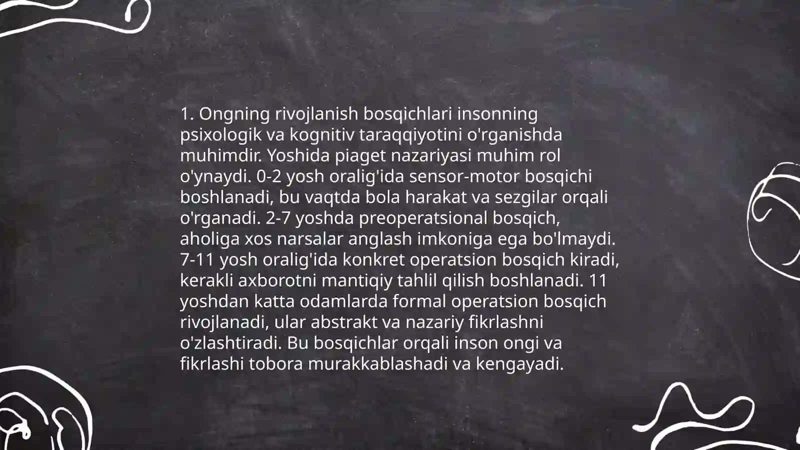 Ong taraqqiyoti va ongsizlik 3